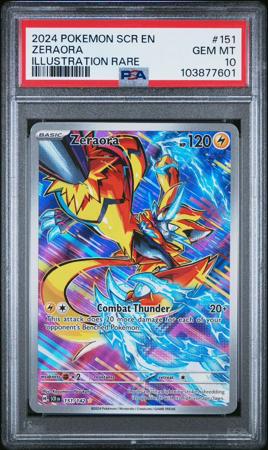 PSA 10 Zeraora #151 Pokémon Stellar Crown English 2024