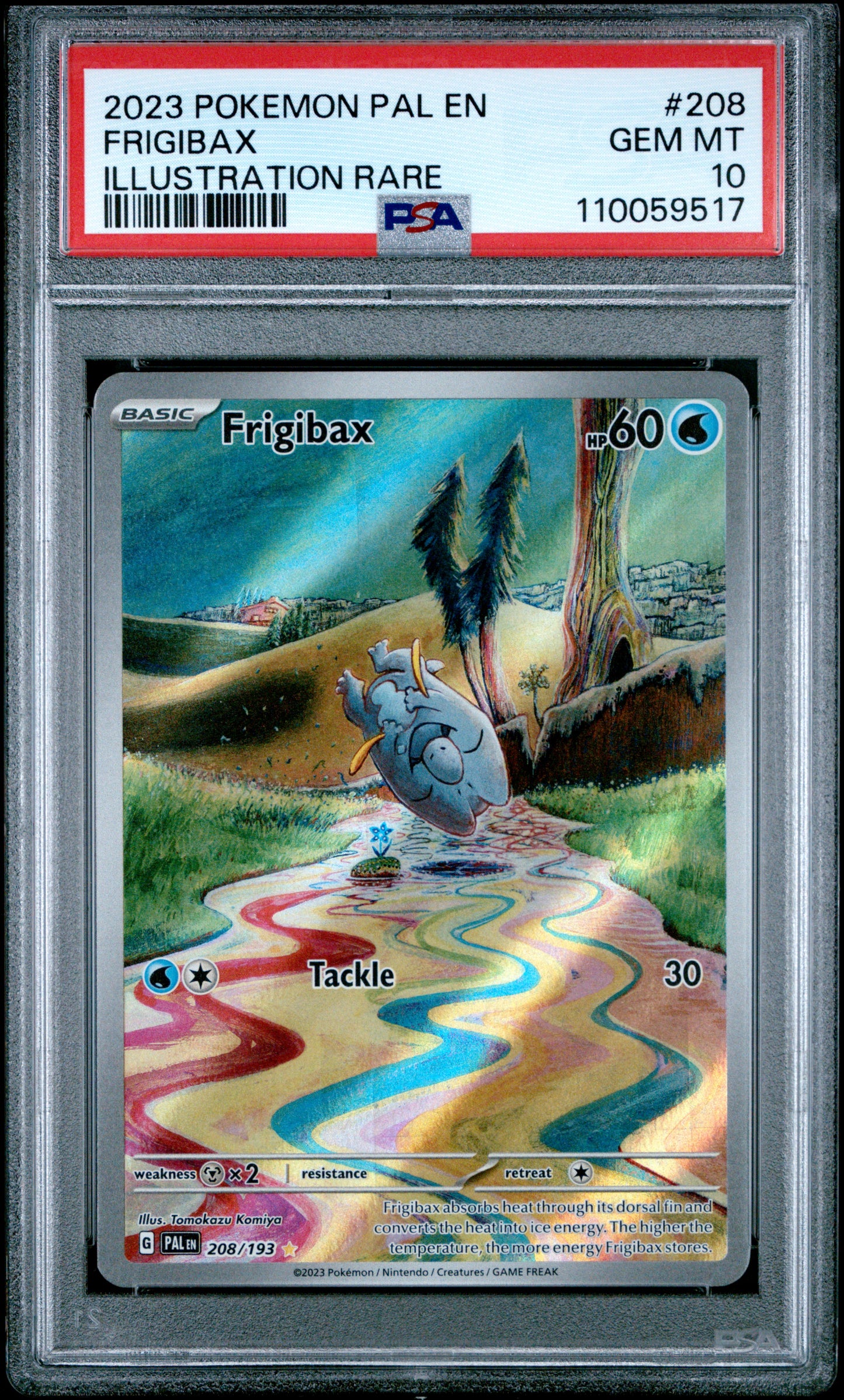 PSA 10 Frigibax #208 Pokémon Paldea Evolved English 2023