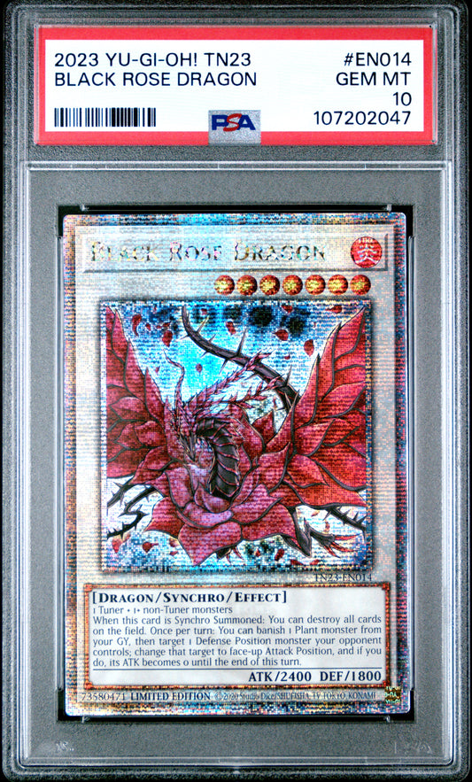 PSA 10 Black Rose Dragon #EN014 Yu-Gi-Oh! 25th Anniversary Tin: Dueling Heroes English 2023