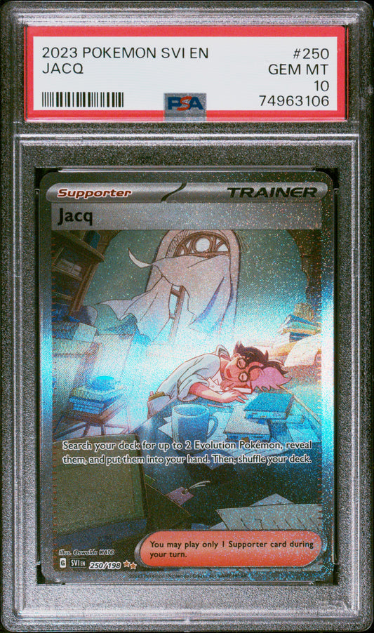PSA 10 Jacq #250 Pokémon Scarlet & Violet English 2023