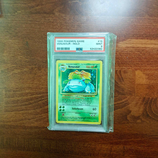 PSA 9 Venusaur Holo #015 Pokémon Base English 1999