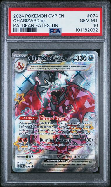 PSA 10 GEM MINT Charizard ex #074 Scarlet & Violet Promo Cards (SVP) EN 2024